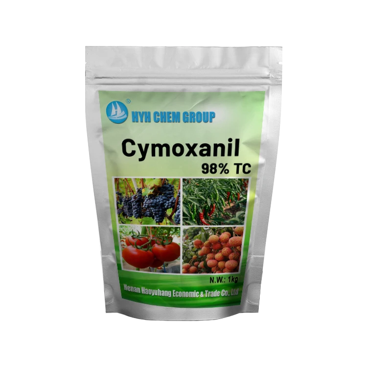 Agricultural Fungicide Cymoxanil 94%TC 96%TC 97%TC 98%TC 45%WDG 50%WDG 60%WDG CAS 57966-95-7 manufacturers